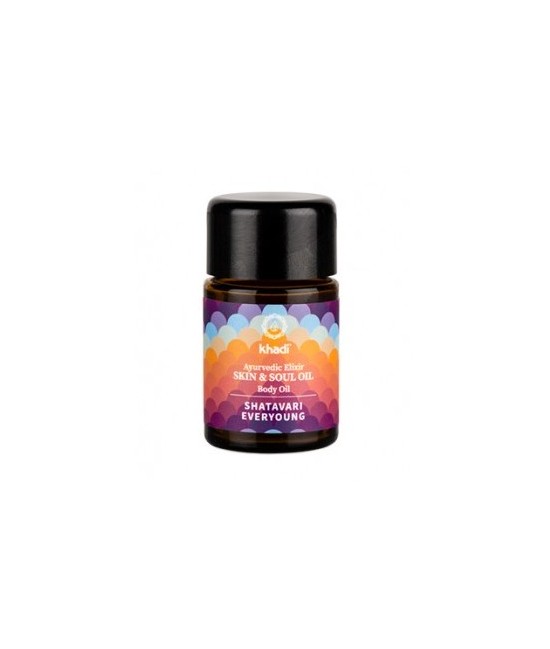 Elixir Ayurveda Shatavari, aceite Anti-age de Khadi: experimente el rejuvenecimiento puro y la regeneración celular holística 
