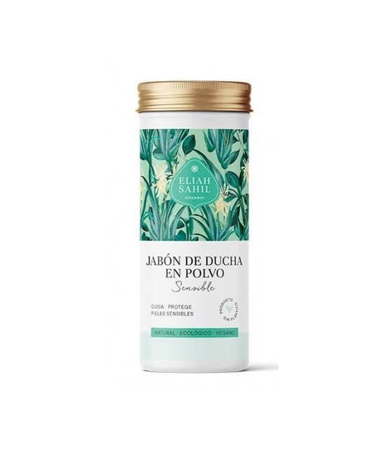 Jabón de ducha para pieles sensibles en polvo, especialmente adecuado para el cuidado diario de pieles delicadas y propensas a 