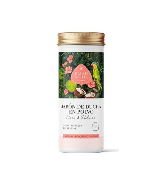 Jabón de ducha de Coco & Hibisco en polvo, limpia la piel de forma natural, hidrata y refresca.

Jabón elaborado con cáscara 