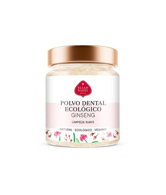 Dentífrico de Ginseng y Clavo, este polvo dental sirve como un sustituto natural de la pasta de dientes.

La combinación espe