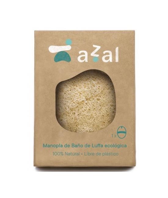 Manopla vegetal ovalada para el baño de luffa de alta calidad para uso cosmético, tratada con aguas termales de Caldas de Reis,