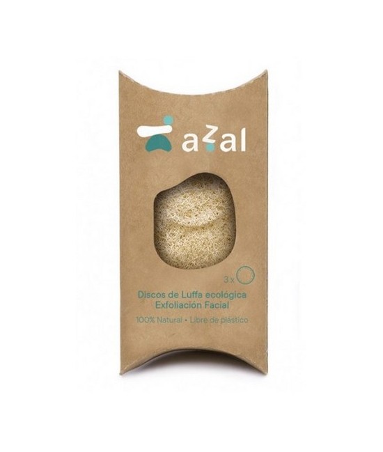 Discos para peeling facial de luffa de alta calidad para uso cosmético, tratada con aguas termales, para una limpieza profunda 
