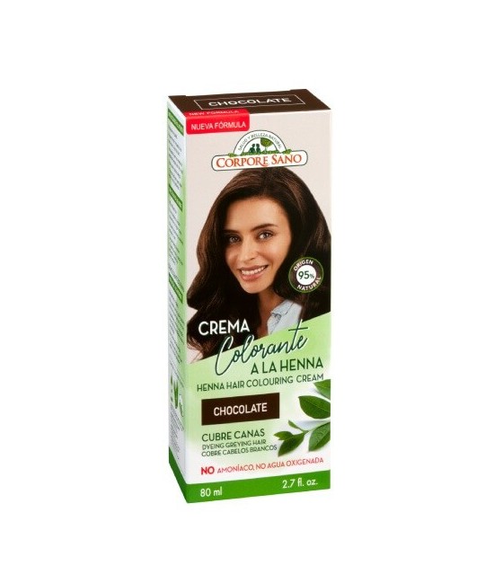 CREMA COLORANTE A LA HENNA CHOCOLATE
HENNA, JOJOBA Y ALOE VERA
La crema colorante o cubre canas para cabello Chocolate es un 