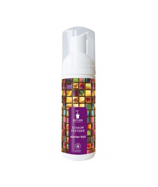 La espuma capilar de fijación fuerte de Bioturm es ideal para dar flexibilidad y volumen extra al cabello sin sensación de apel