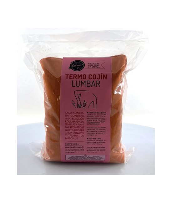 GR.ALMOHADA LUMBAR TERMO CALMANTE SEMILLAS 1,1 KG.