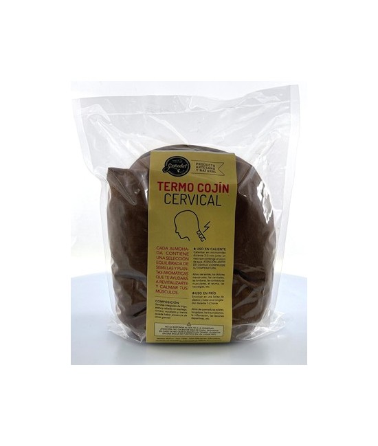 GR.ALMOHADA CERVICAL TERMO CALMANTE SEMILLAS 1,1KG.