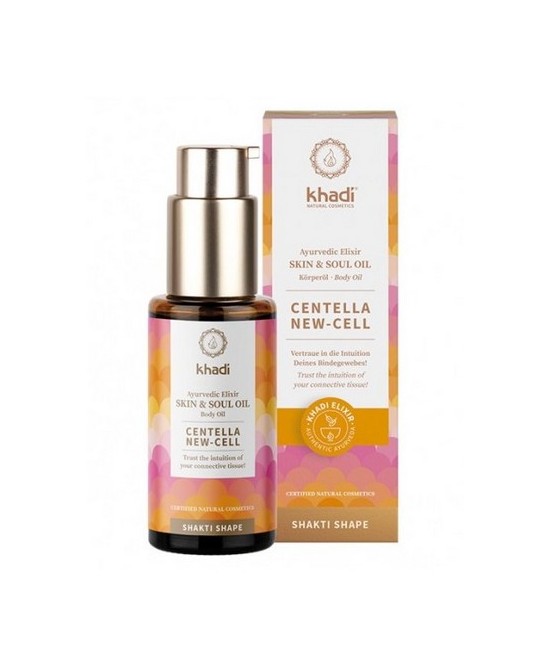Elixir Ayurveda Centella, aceite reafirmante de los tejidos, refina, regenera y promueve la elasticidad. 

Aporta firmeza elá