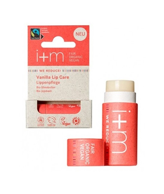 Bálsamo labial hidratante y nutritivo con aroma a Vainilla - protege y nutre la piel sensible de los labios con suavidad.

10