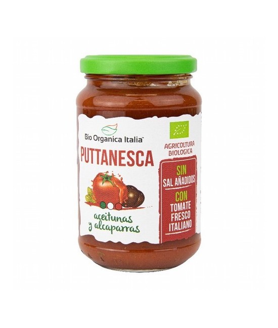 Una salsa a base de tomate, con una fuerte influencia siciliana, gracias al aroma y sabor de las alcaparras. Preparada con alca
