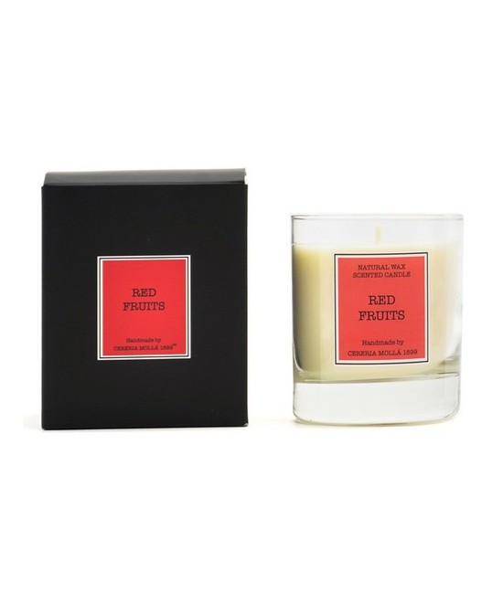 CM.VELA VASO SOJA FRUTOS ROJOS 230 GR.