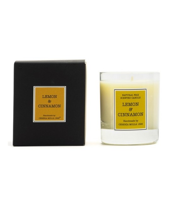 CM.VELA VASO SOJA LIMON CANELA 230 GR.