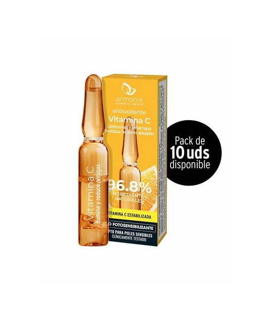 Tratamiento antioxidante de vitamina C con un 96.8 % de ingredientes naturales. Formulado a partir de Ascorbyl glucoside una fo
