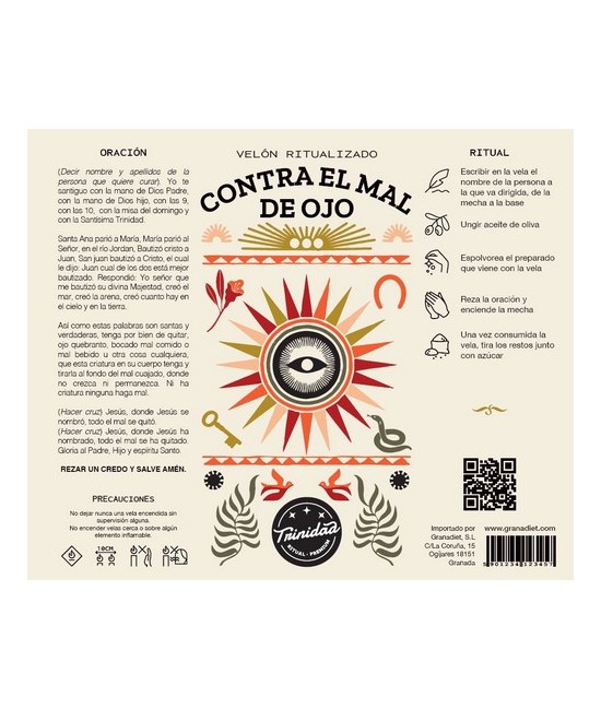 TRI.VELON RITUALIZADO CONTRA MAL DE OJO