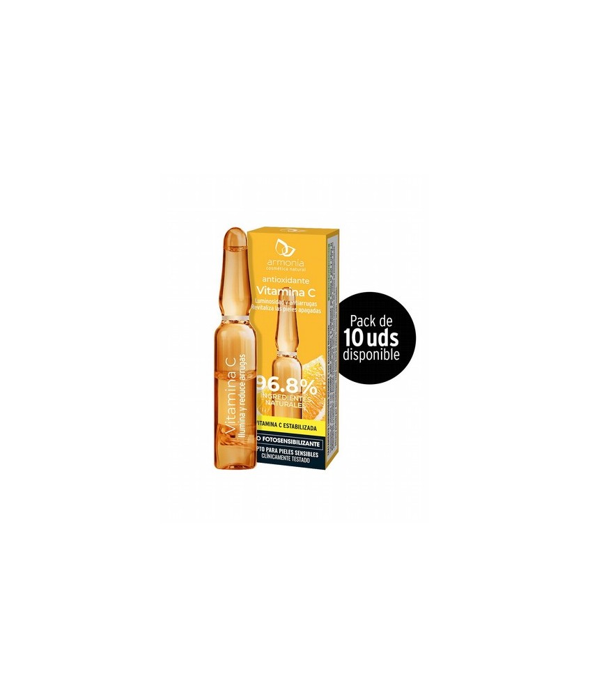 Tratamiento antioxidante de vitamina C con un 96.8 % de ingredientes naturales. Formulado a partir de Ascorbyl glucoside una fo