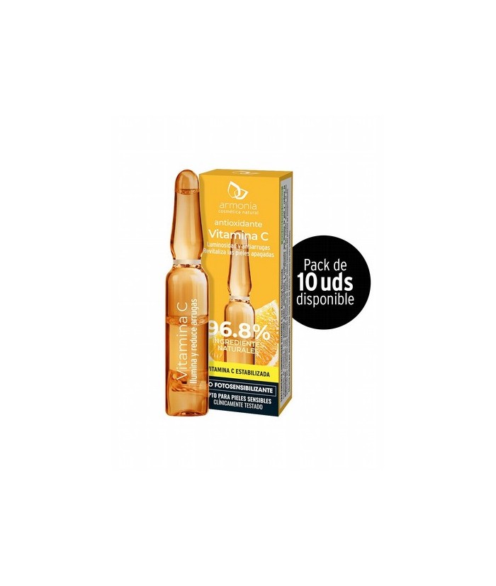 Tratamiento antioxidante de vitamina C con un 96.8 % de ingredientes naturales. Formulado a partir de Ascorbyl glucoside una fo