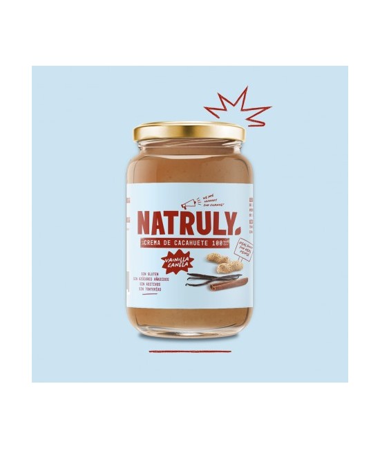 SIN GLUTEN
SIN AZÚCARES AÑADIDOS
SIN EDULCORANTES
SIN ADITIVOS
SIN TONTERÍAS
Cacahuete tostado (94.3%)
Canela (3.6%)
Aro