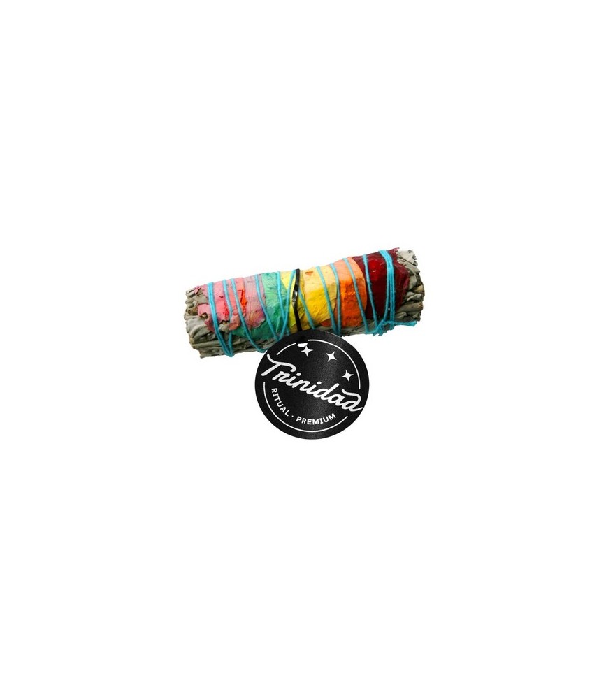 Salvia blanca california & Pétalos de Rosa 7 Chakras smudge 25-30g 10cm