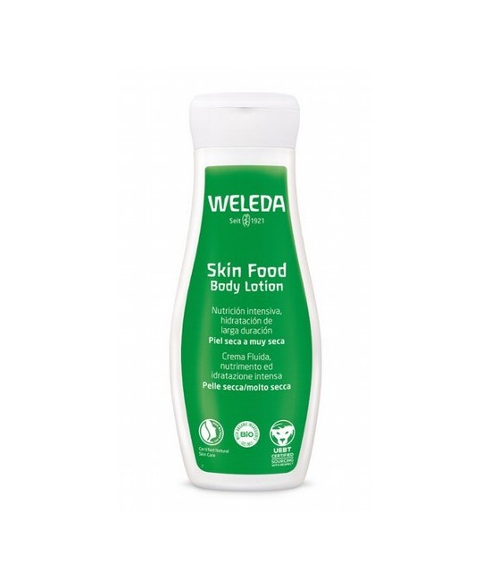 Leche corporal de efecto reparador intensivo, para la piel seca y muy seca, agrietada o irritada. De textura ligera y rápida ab