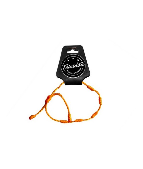 PULSERA 5 NUDOS HILO NARANJA CHANGO