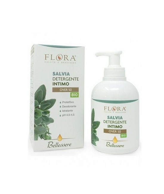 Gel íntimo de Salvia Bio para la higiene de la piel y mucosa de los genitales externos, específico para las mujeres con menopau