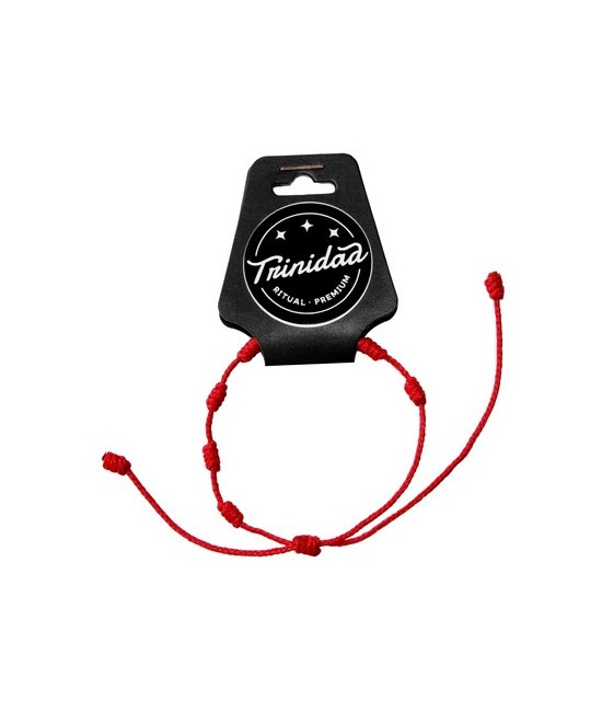 TRI.PULSERA 7 NUDOS ROJA