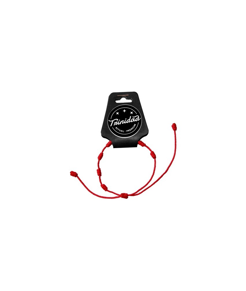 TRI.PULSERA 7 NUDOS ROJA