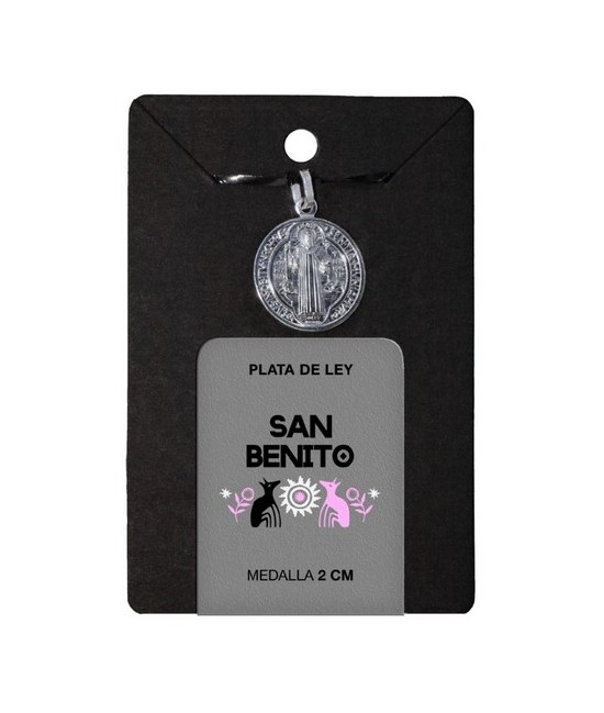 TRI.MEDALLA SAN BENITO PLATA 2 CM.