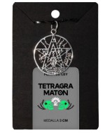 TRI.MEDALLA PLATA TETRAGRAMATON 3 CM.