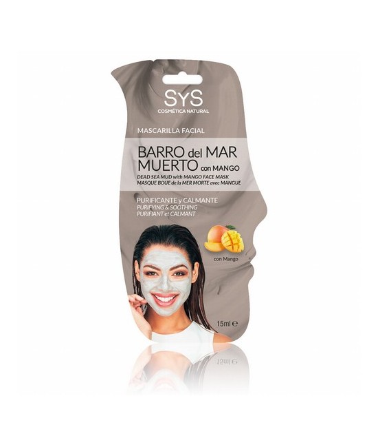 La Mascarilla Facial Barro del Mar Muerto y Mango SYS cosmética natural, está formulada con una mezcla única de Mango, Barro de