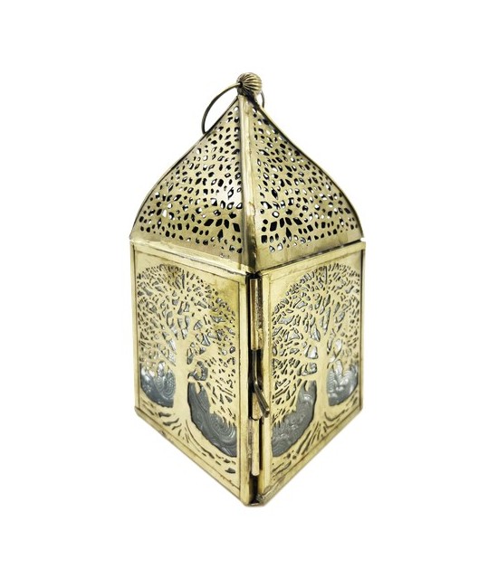 TRI.METALICO LAMPARA METAL CRISTAL ARBOL 8.5 X 17 CM NS5312