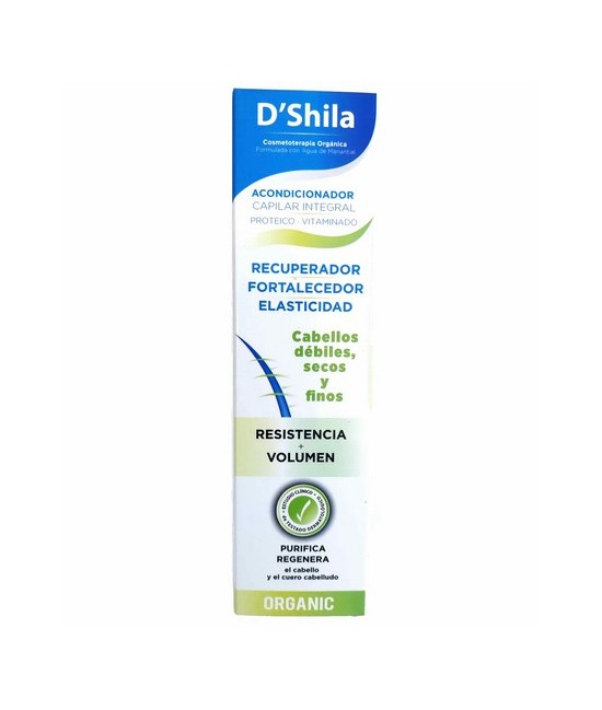Nutre, hidrata y da más luminosidad a tu cabello gracias a este acondicionador D'Shila capilar proteico y vitaminado. Formulado