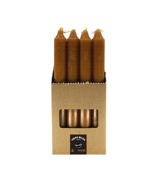 TRI.VELAS BUJIA CERA VIRGEN 2,1  X 19 CM.