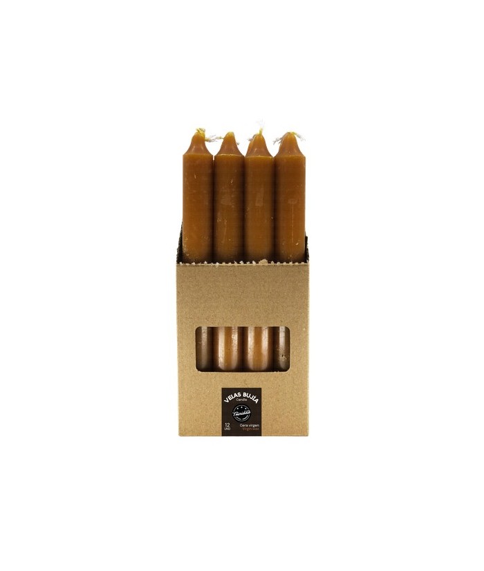 TRI.VELAS BUJIA CERA VIRGEN 2,1  X 19 CM.