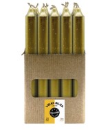 TRI.VELAS BUJIA DORADO ORO 2,1  X 19 CM.