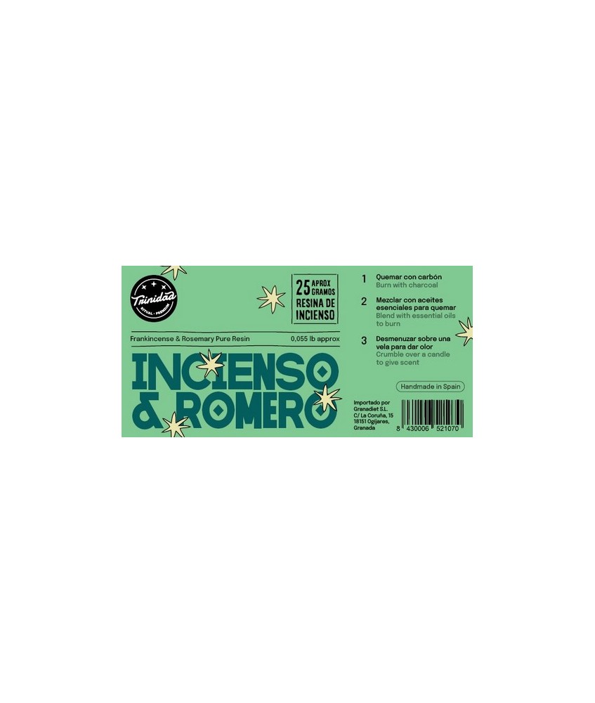TRI.RESINA INCIENSO + ROMERO 25 GR.