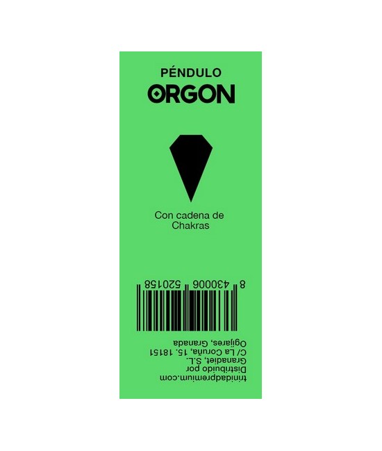 TRI.PENDULO ORGON CHAKRAS FACETADO CADENA CHAKRA