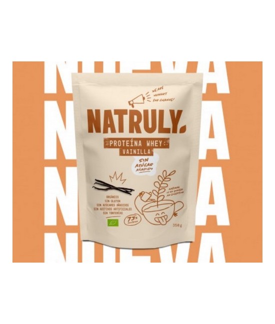 ORGÁNICA
SIN GLUTEN
SIN AZÚCARES AÑADIDOS
SIN ADITIVOS ARTIFICIALES
SIN TONTERÍAS
Proteína whey concentrada*  (96%)
Aroma