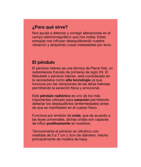 TRI.PENDULO HEBREO FUNDA TARJETAS CURSO