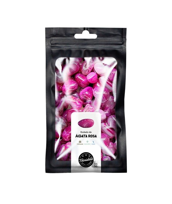 TRI.PAQUETE AGATA ROSA 20 UNIDADES