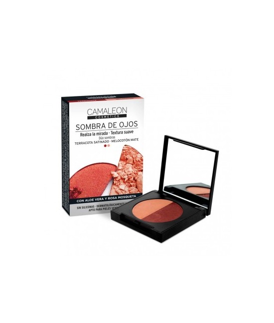 INFORMACIÓN DE PRODUCTO

Con el dúo terracota y melocotón conseguirás un maquillaje de ojos cálido y suave apto para el día y