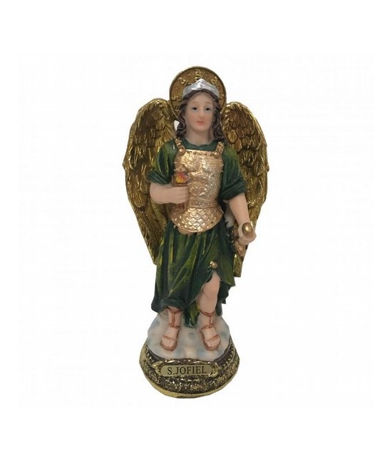 FIGURA ARCANGEL JOFIEL RESINA ACABADO MARFIL 23 CM.
