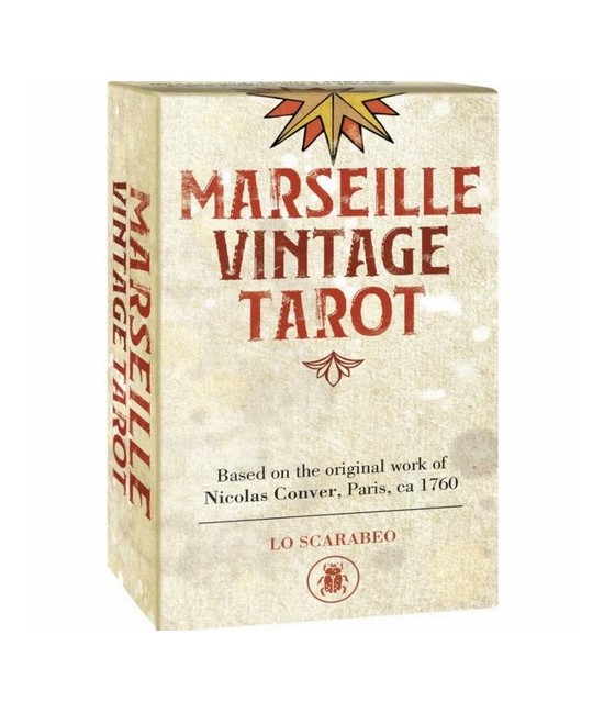 El Tarot de Marsella, en edición vintage. Este es el sentimiento de la tradición. La sensación de las cartas desgastadas por el