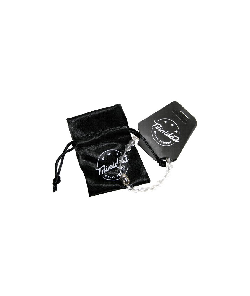 TRI.PULSERA CRISTAL ROCA BUDA 6 MM.