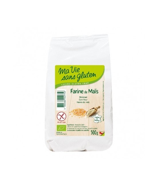 MA VIE SAN

Harina de maíz certificada sin gluten, cultivada en Francia, que con su color amarillo, aporta luminosidad a las 