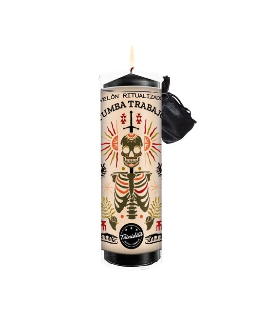 -Los velones de Trinidad Ritual-Premium, tienen una funda protectora de plástico, 
estos están concebidos para ser quemados de