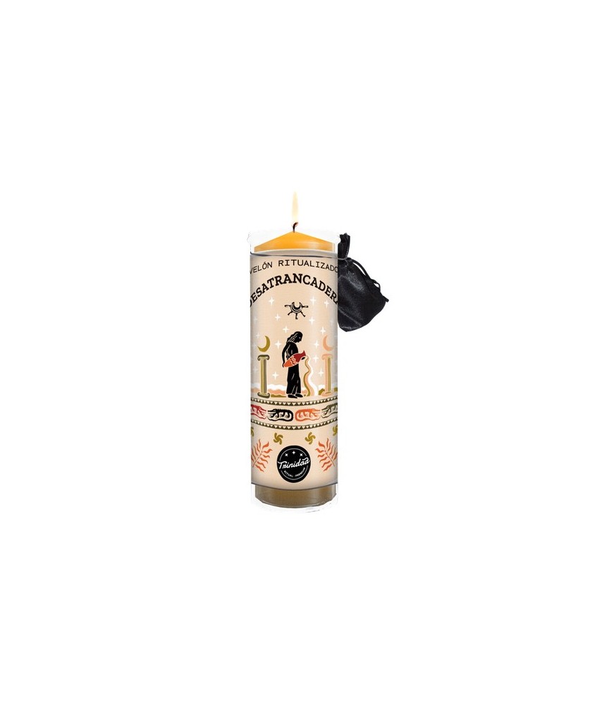 -Los velones de Trinidad Ritual-Premium, tienen una funda protectora de plástico, 
estos están concebidos para ser quemados de
