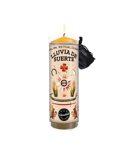 -Los velones de Trinidad Ritual-Premium, tienen una funda protectora de plástico, 
estos están concebidos para ser quemados de