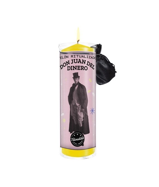 -Los velones de Trinidad Ritual-Premium, tienen una funda protectora de plástico, 
estos están concebidos para ser quemados de