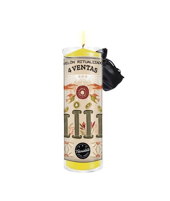-Los velones de Trinidad Ritual-Premium, tienen una funda protectora de plástico, 
estos están concebidos para ser quemados de