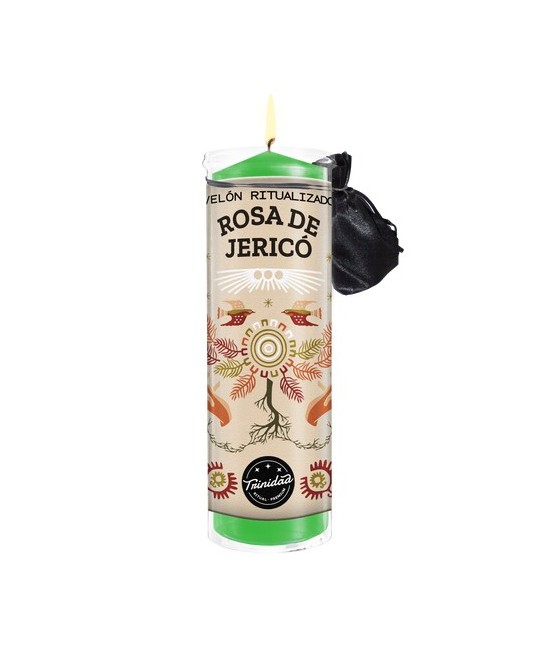 -Los velones de Trinidad Ritual-Premium, tienen una funda protectora de plástico, 
estos están concebidos para ser quemados de